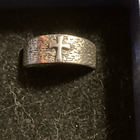 Other - Sterling ring with cross, size 10